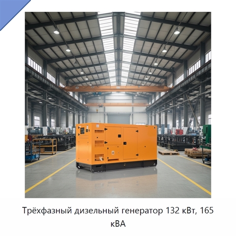 Трёхфазный дизельный генератор 132 кВт, 165 кВА