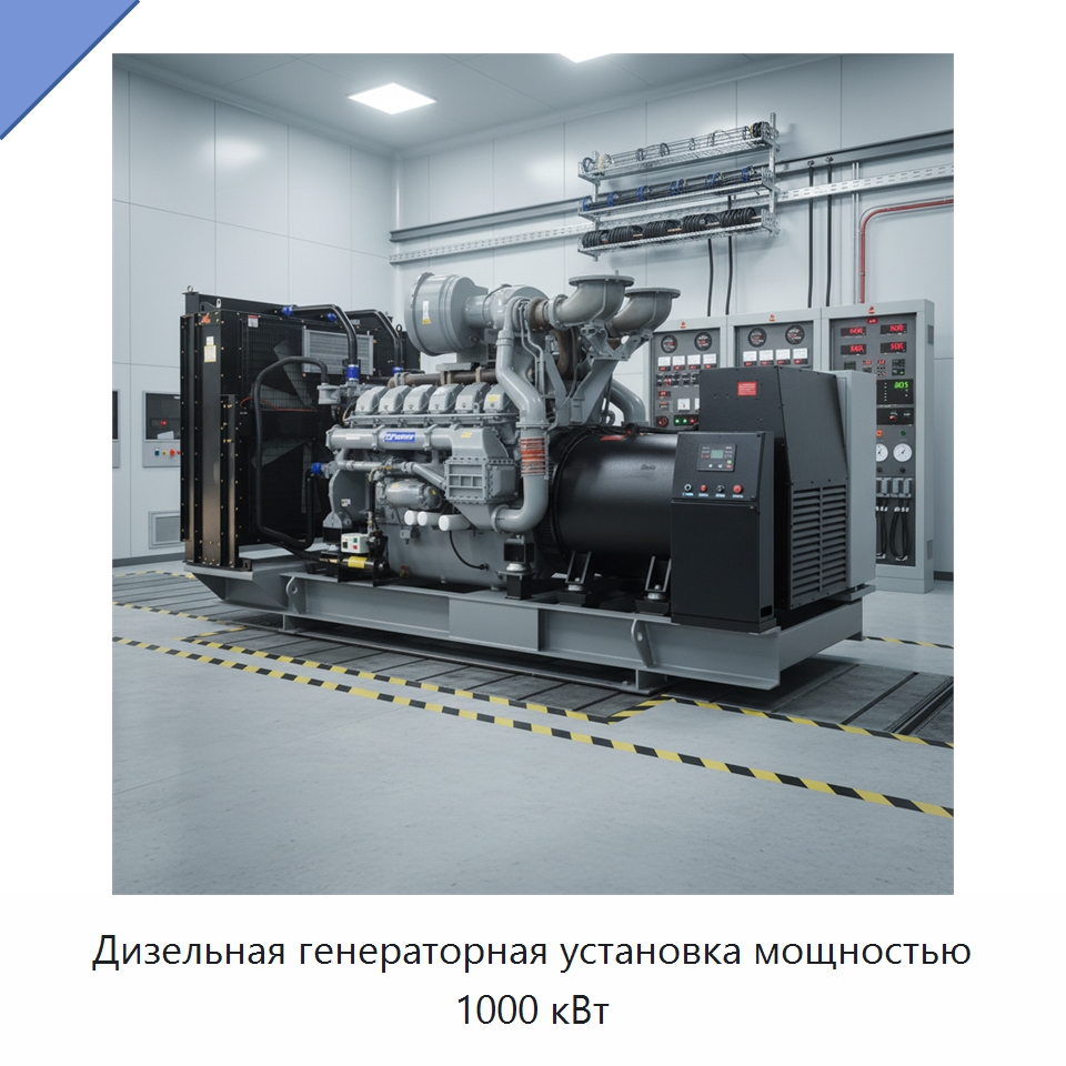 Дизельная генераторная установка мощностью 1000 кВт — Дизельные генераторы