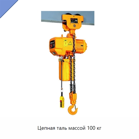 Цепная таль массой 100 кг