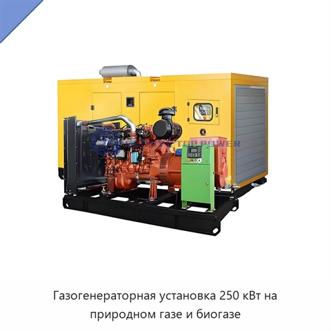 Газогенераторная установка 250 кВт на природном газе и биогазе
