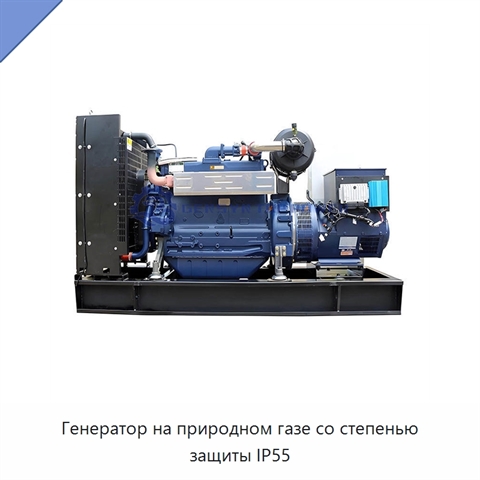Генератор на природном газе со степенью защиты IP55