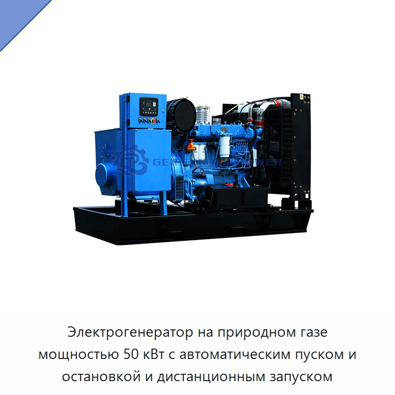 Электрогенератор на природном газе мощностью 50 кВт с автоматическим пуском и остановкой и дистанционным запуском — Газотурбинные генераторы