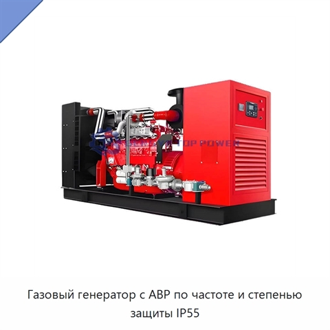 Газовый генератор с АВР по частоте и степенью защиты IP55