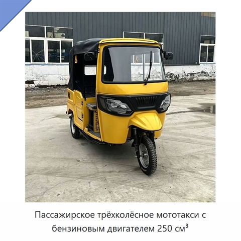 Пассажирское трёхколёсное мототакси с бензиновым двигателем 250 см³