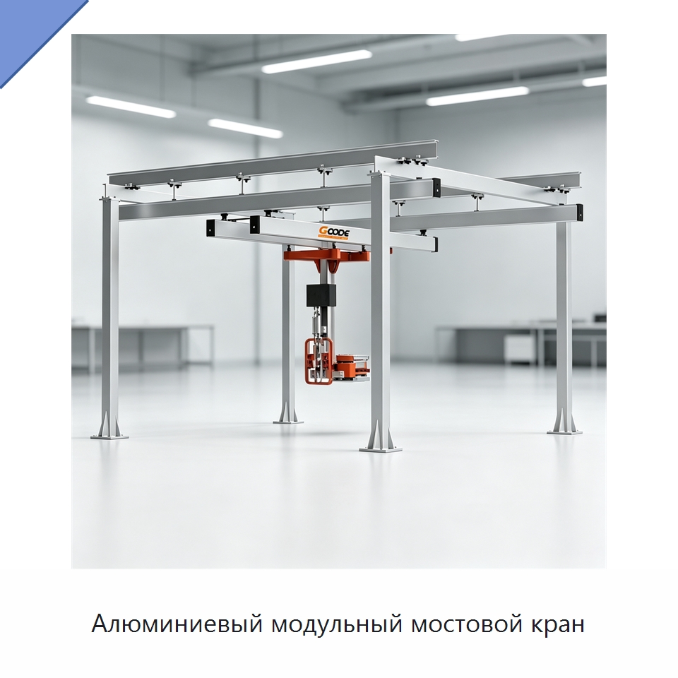 Алюминиевый модульный мостовой кран — Краны