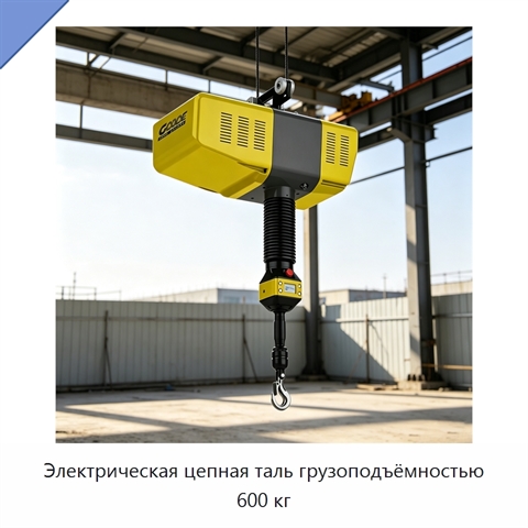 Электрическая цепная таль грузоподъёмностью 600 кг