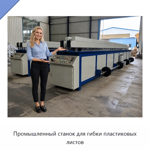 Промышленный станок для гибки пластиковых листов