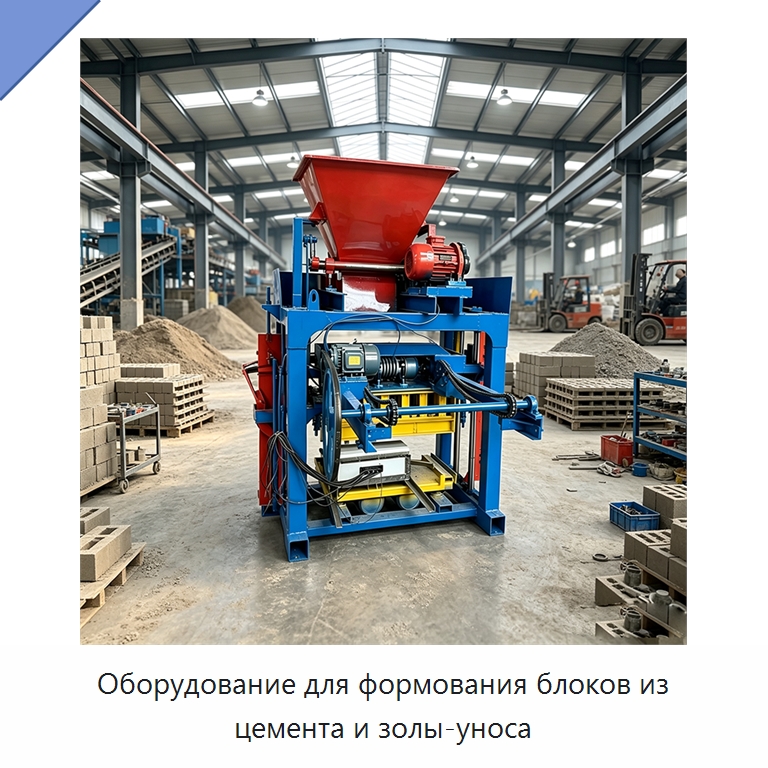 Оборудование для формования блоков из цемента и золы-уноса — Специальные машины и промышленное оборудование