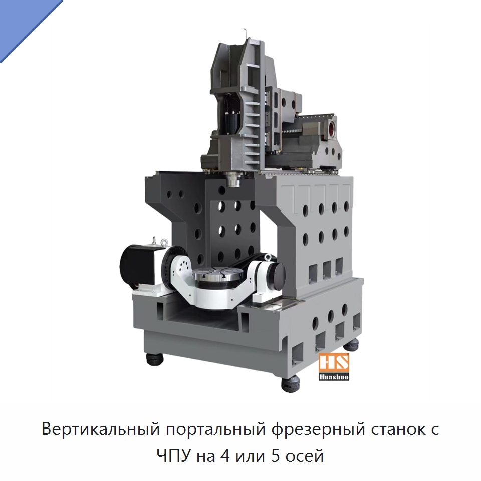 Вертикальный портальный фрезерный станок с ЧПУ на 4 или 5 осей — Обрабатывающие центры и комплектующие