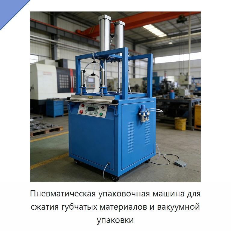 Пневматическая упаковочная машина для сжатия губчатых материалов и вакуумной упаковки — Вакуумные упаковочные машины
