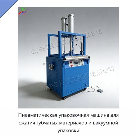 Пневматическая упаковочная машина для сжатия губчатых материалов и вакуумной упаковки