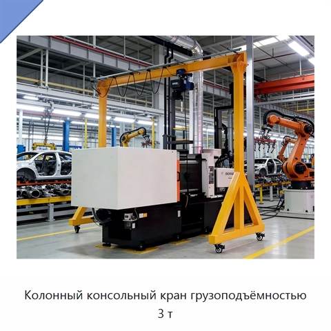 Колонный консольный кран грузоподъёмностью 3 т