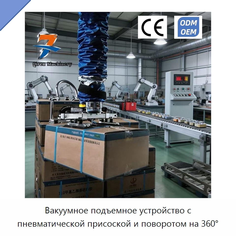 Вакуумное подъемное устройство с пневматической присоской и поворотом на 360° — Вакуумные грузозахваты