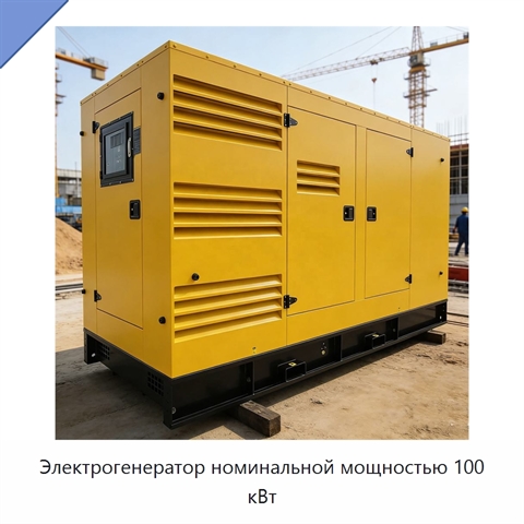 Электрогенератор номинальной мощностью 100 кВт