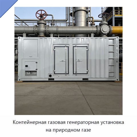 Контейнерная газовая генераторная установка на природном газе
