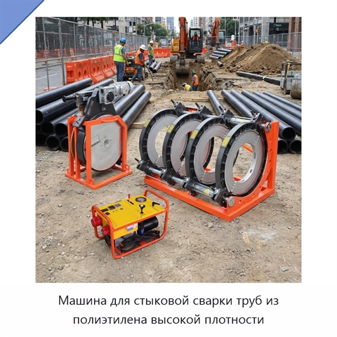 Машина для стыковой сварки труб из полиэтилена высокой плотности