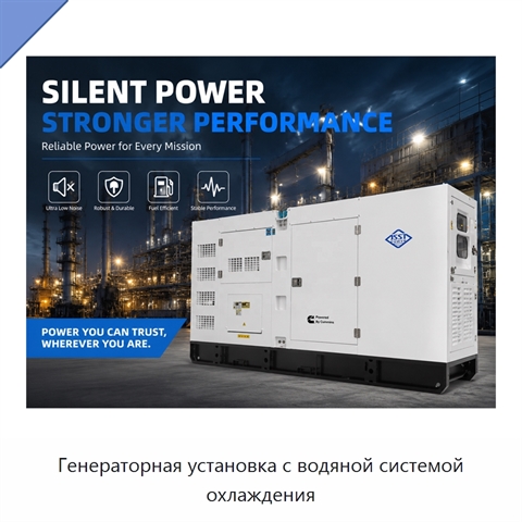 Генераторная установка с водяной системой охлаждения