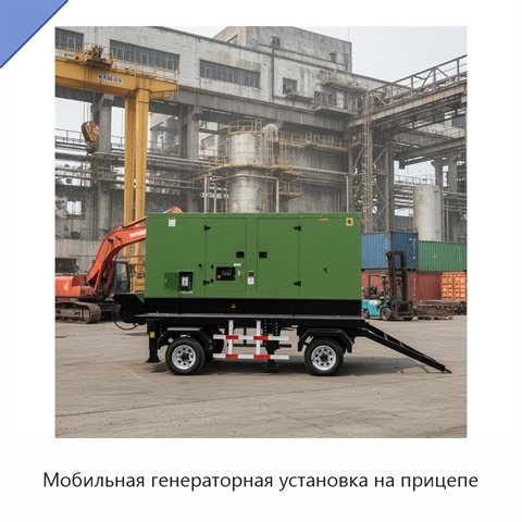 Мобильная генераторная установка на прицепе
