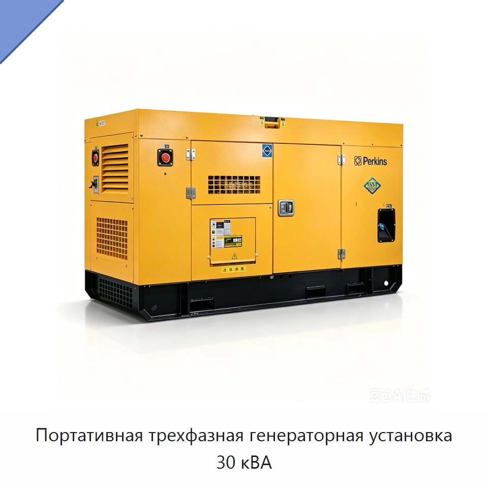 Портативная трехфазная генераторная установка 30 кВА — Дизельные генераторы