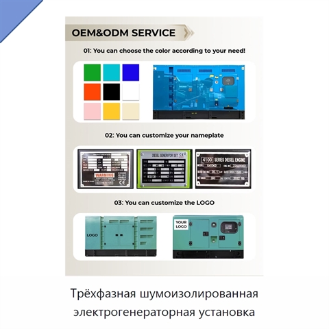 Трёхфазная шумоизолированная электрогенераторная установка