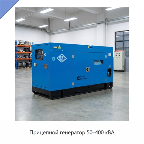 Прицепной генератор 50–400 кВА