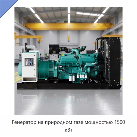 Генератор на природном газе мощностью 1500 кВт