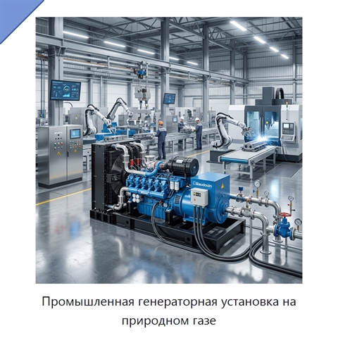 Промышленная генераторная установка на природном газе