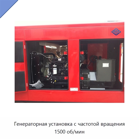 Генераторная установка с частотой вращения 1500 об/мин
