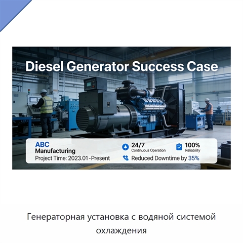 Генераторная установка с водяной системой охлаждения