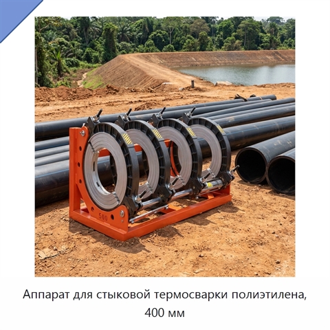 Аппарат для стыковой термосварки полиэтилена, 400 мм