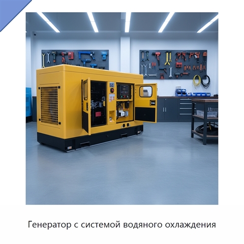 Генератор с системой водяного охлаждения