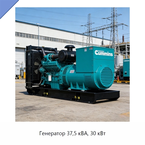 Генератор 37,5 кВА, 30 кВт