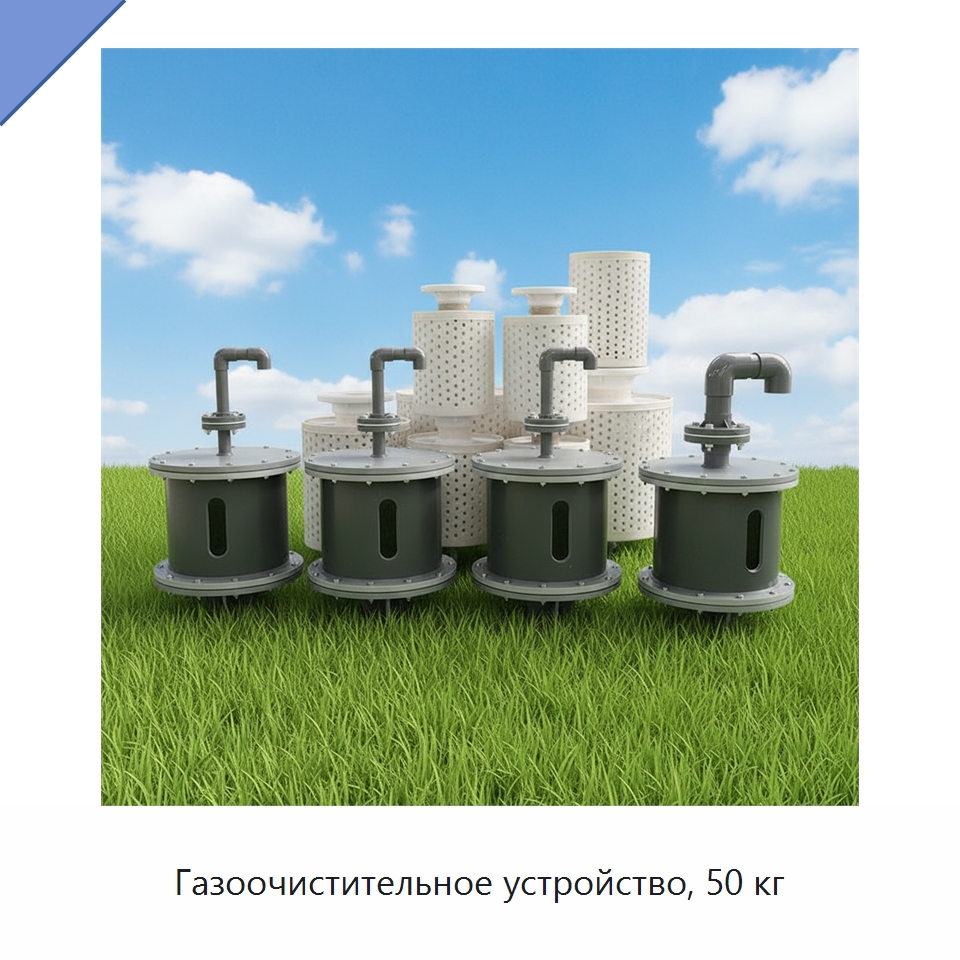 Газоочистительное устройство, 50 кг — Оборудование для переработки отходов