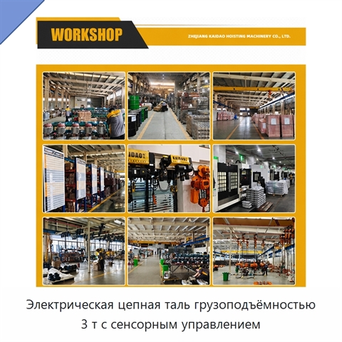 Электрическая цепная таль грузоподъёмностью 3 т с сенсорным управлением