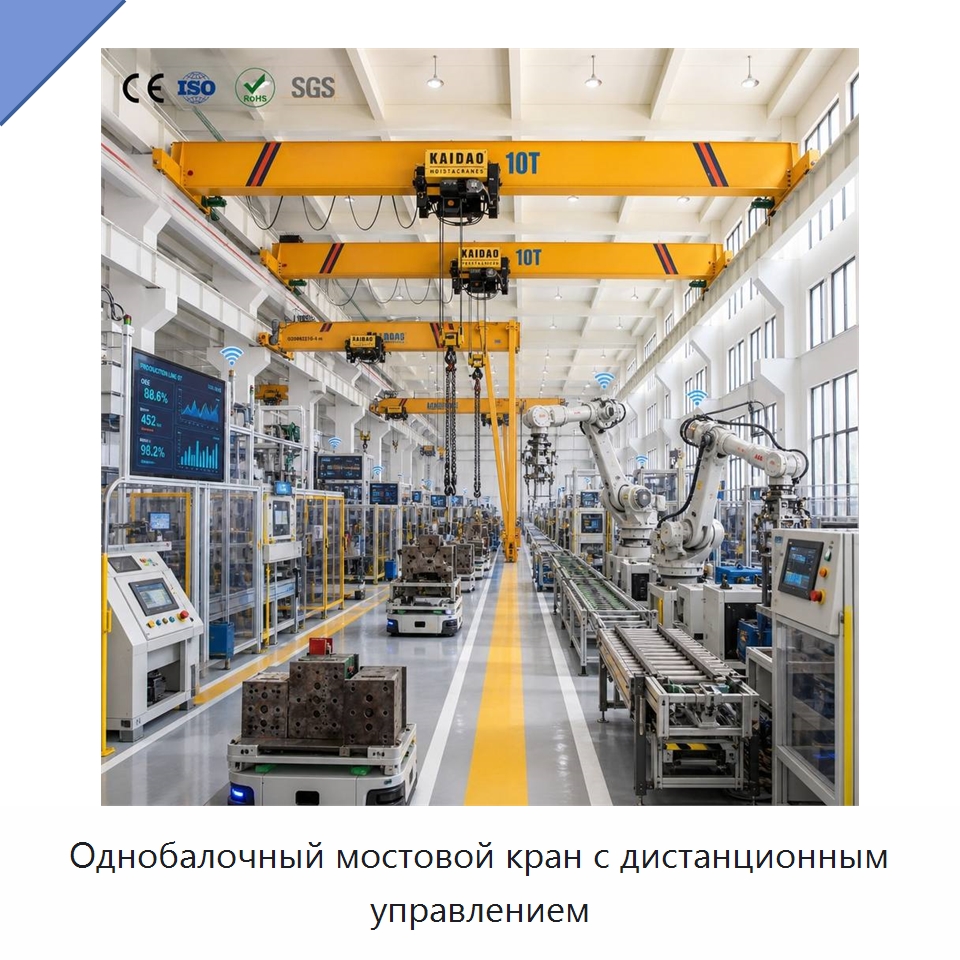 Однобалочный мостовой кран с дистанционным управлением — Краны