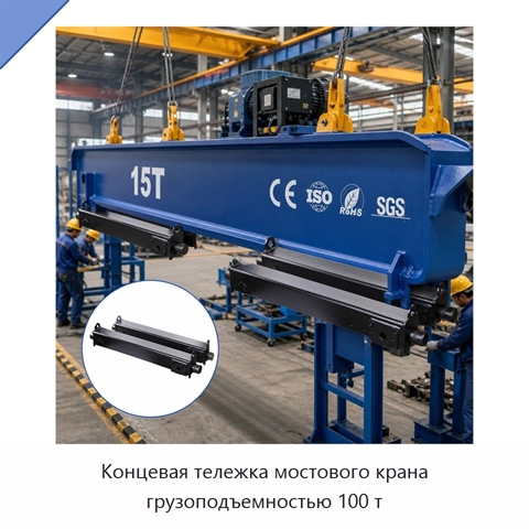 Концевая тележка мостового крана грузоподъемностью 100 т