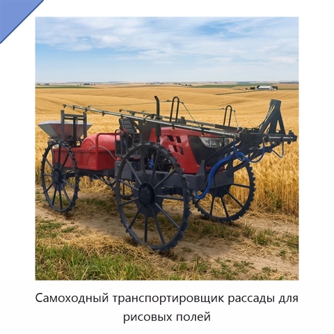 Самоходный транспортировщик рассады для рисовых полей