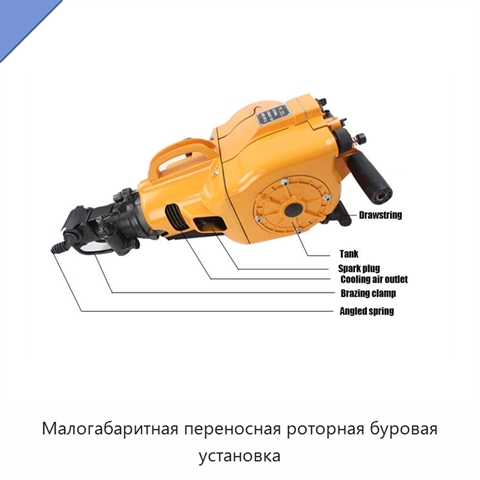 Малогабаритная переносная роторная буровая установка