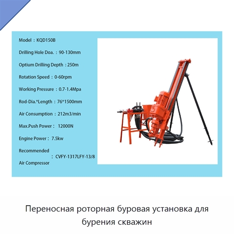 Переносная роторная буровая установка для бурения скважин