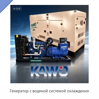 Генератор с водяной системой охлаждения