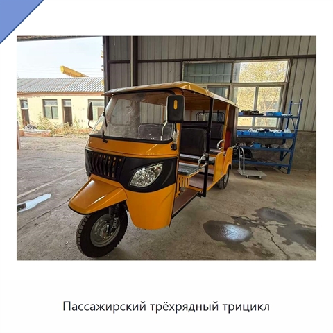 Пассажирский трёхрядный трицикл