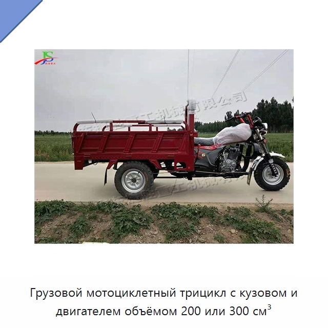 Грузовой мотоциклетный трицикл с кузовом и двигателем объёмом 200 или 300 см³ — Специальные машины и промышленное оборудование