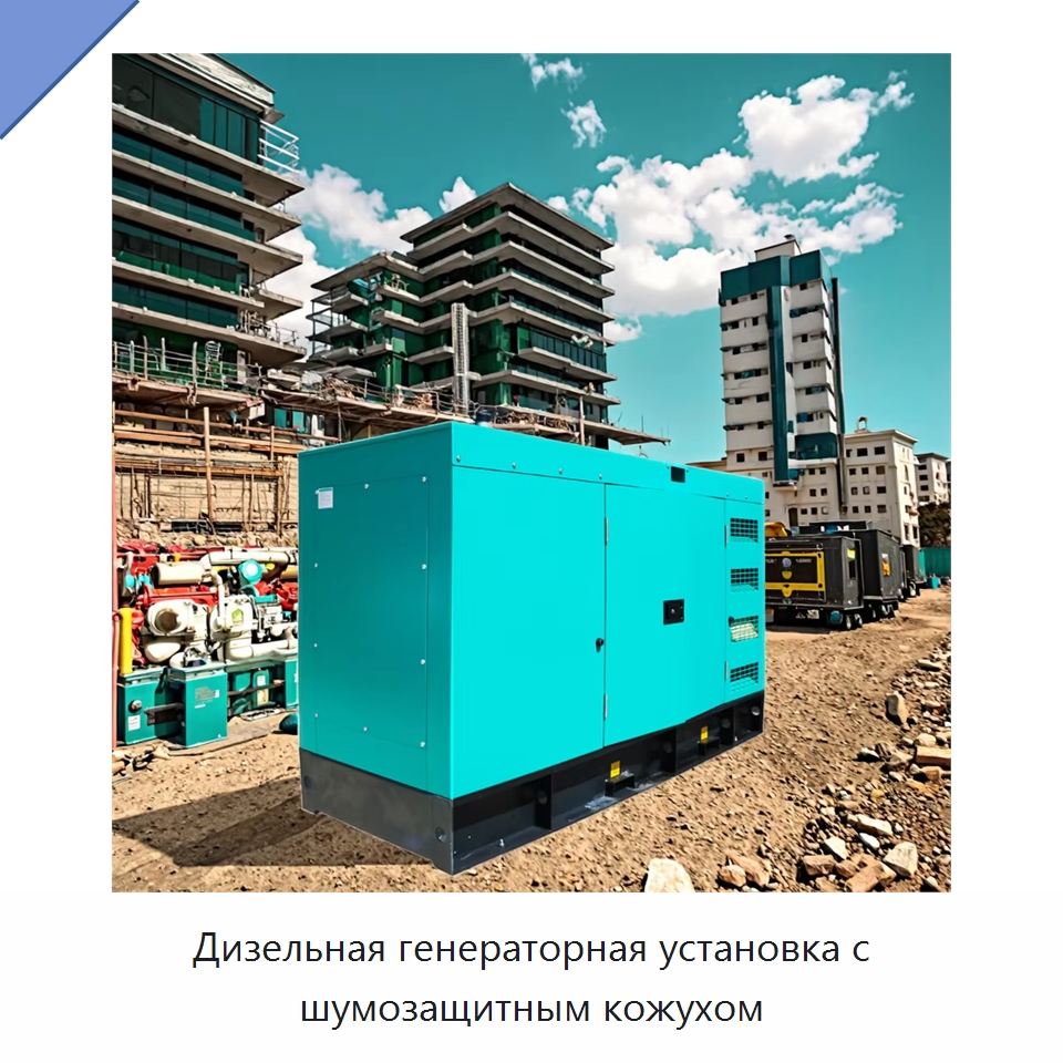Дизельная генераторная установка с шумозащитным кожухом — Дизельные генераторы
