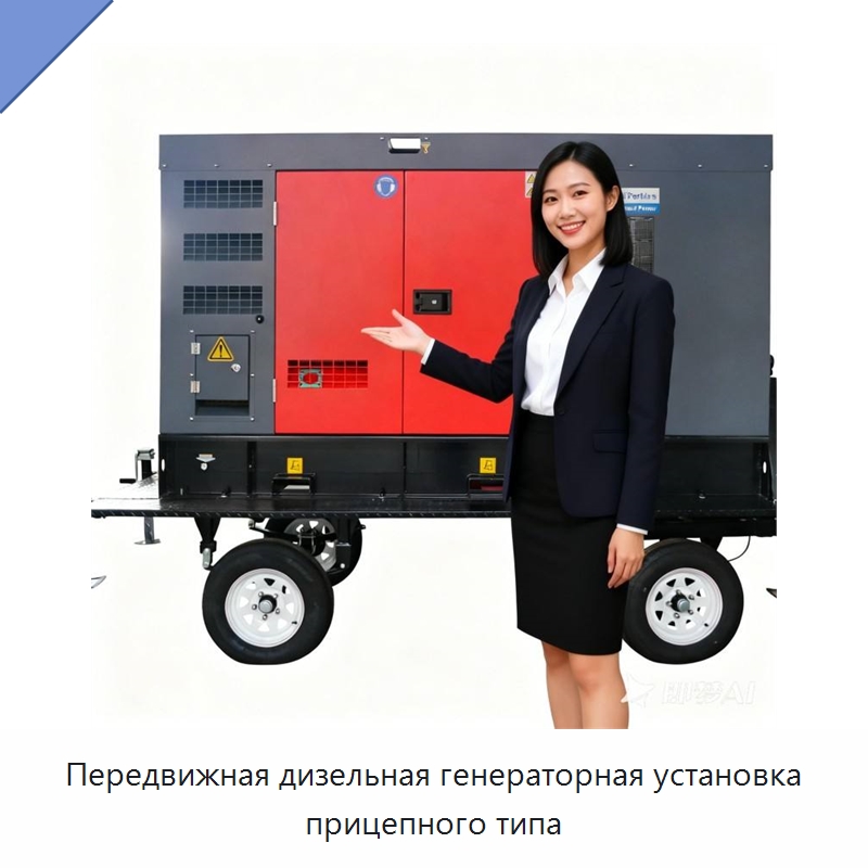 Передвижная дизельная генераторная установка прицепного типа — Дизельные генераторы