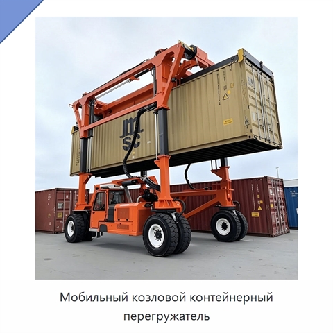 Мобильный козловой контейнерный перегружатель