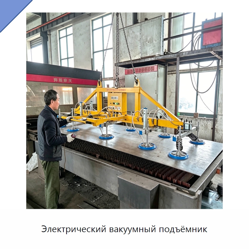 Электрический вакуумный подъёмник — Вакуумные грузозахваты