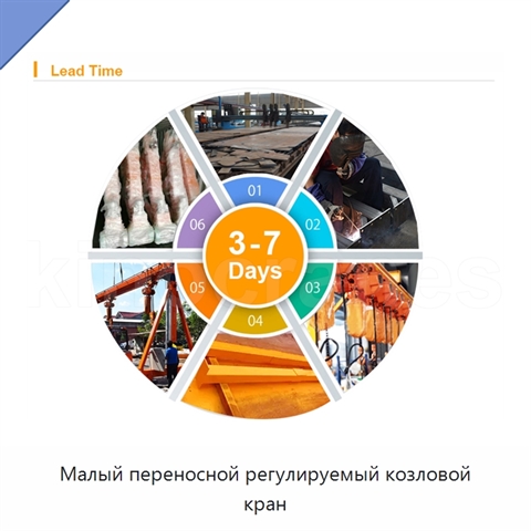 Малый переносной регулируемый козловой кран