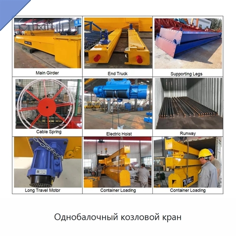 Однобалочный козловой кран