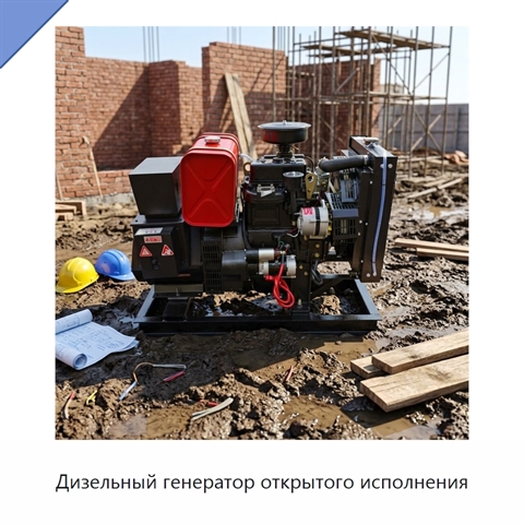 Дизельный генератор открытого исполнения