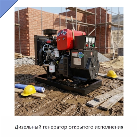 Дизельный генератор открытого исполнения